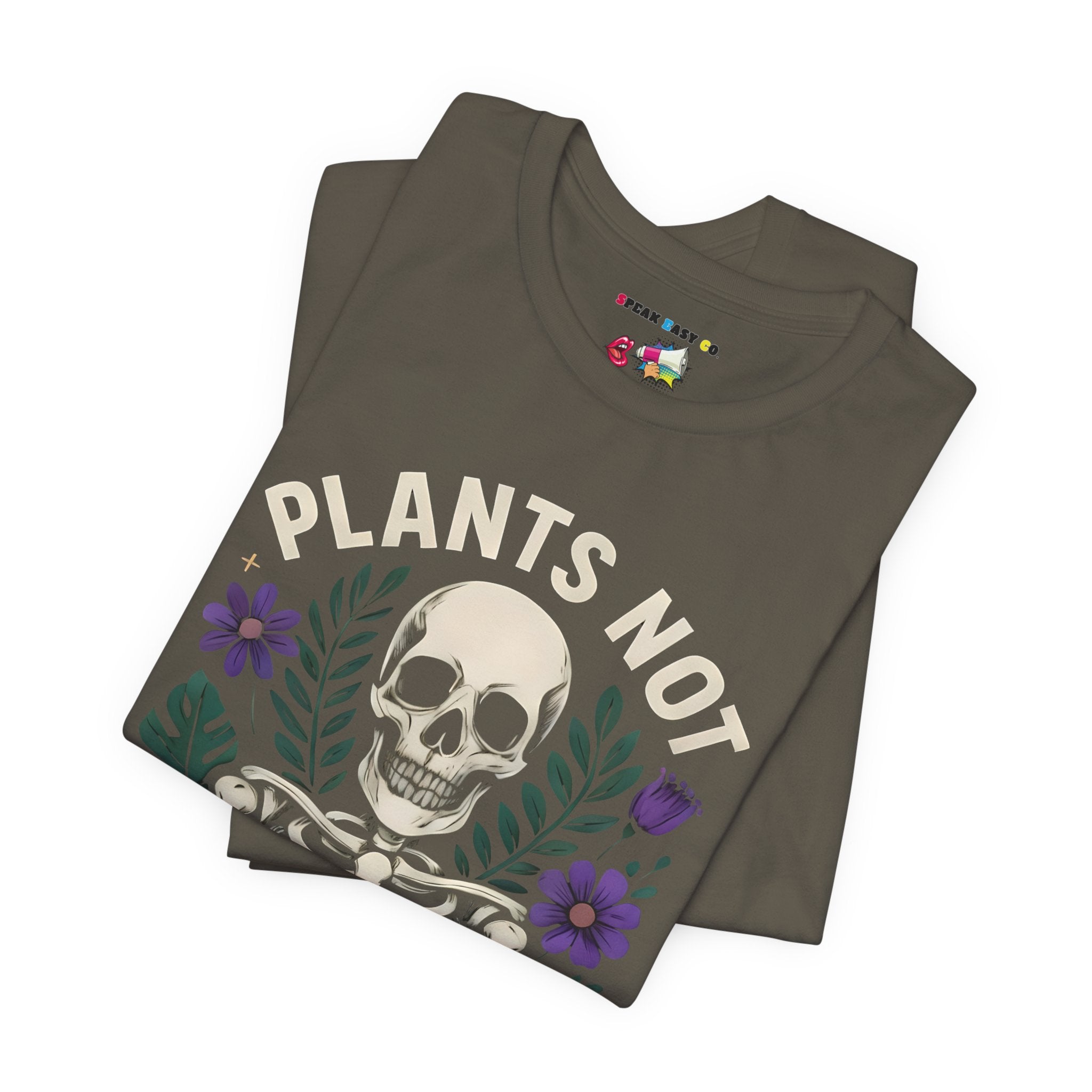 Plants Not Politics Skull Tee