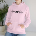 Black Cat Heartbeat Hoodie