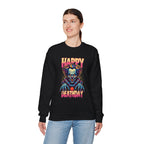 "Happy Deathday" Clown Crewneck Sweatshirt