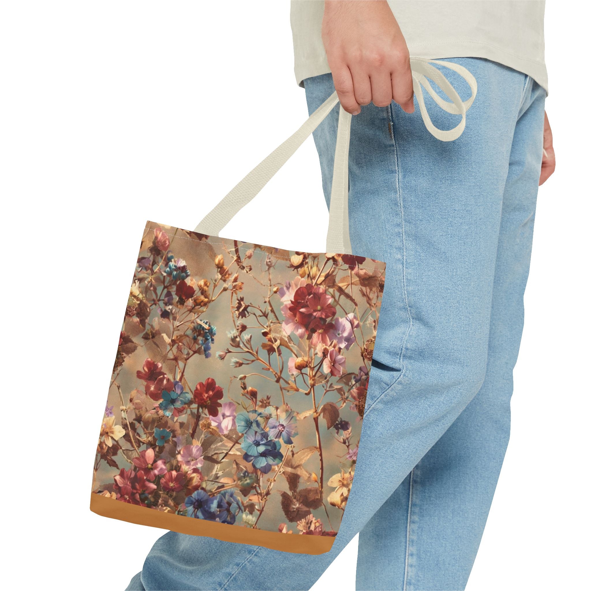 Floral Print Tote Bag