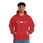 White Cat Heartbeat Hoodie