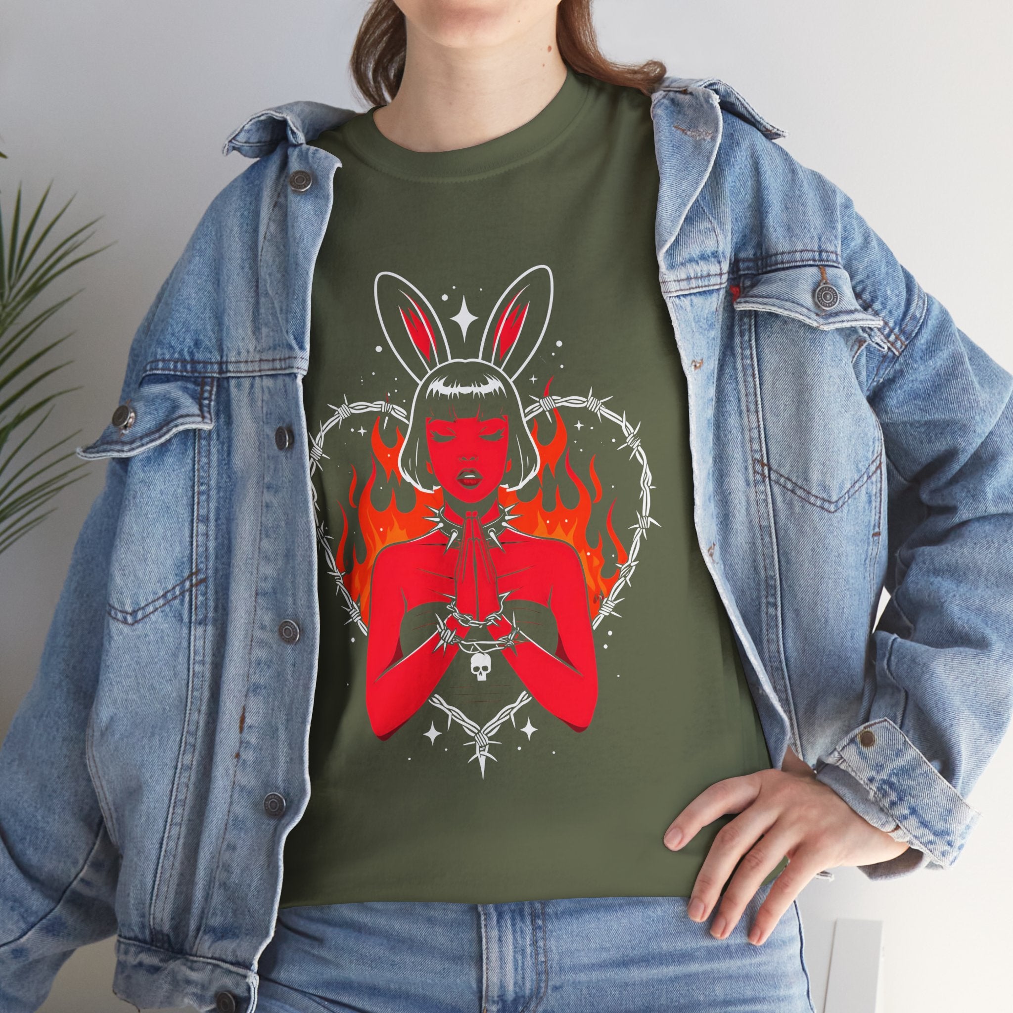 Edgy Bunny Heart Tee