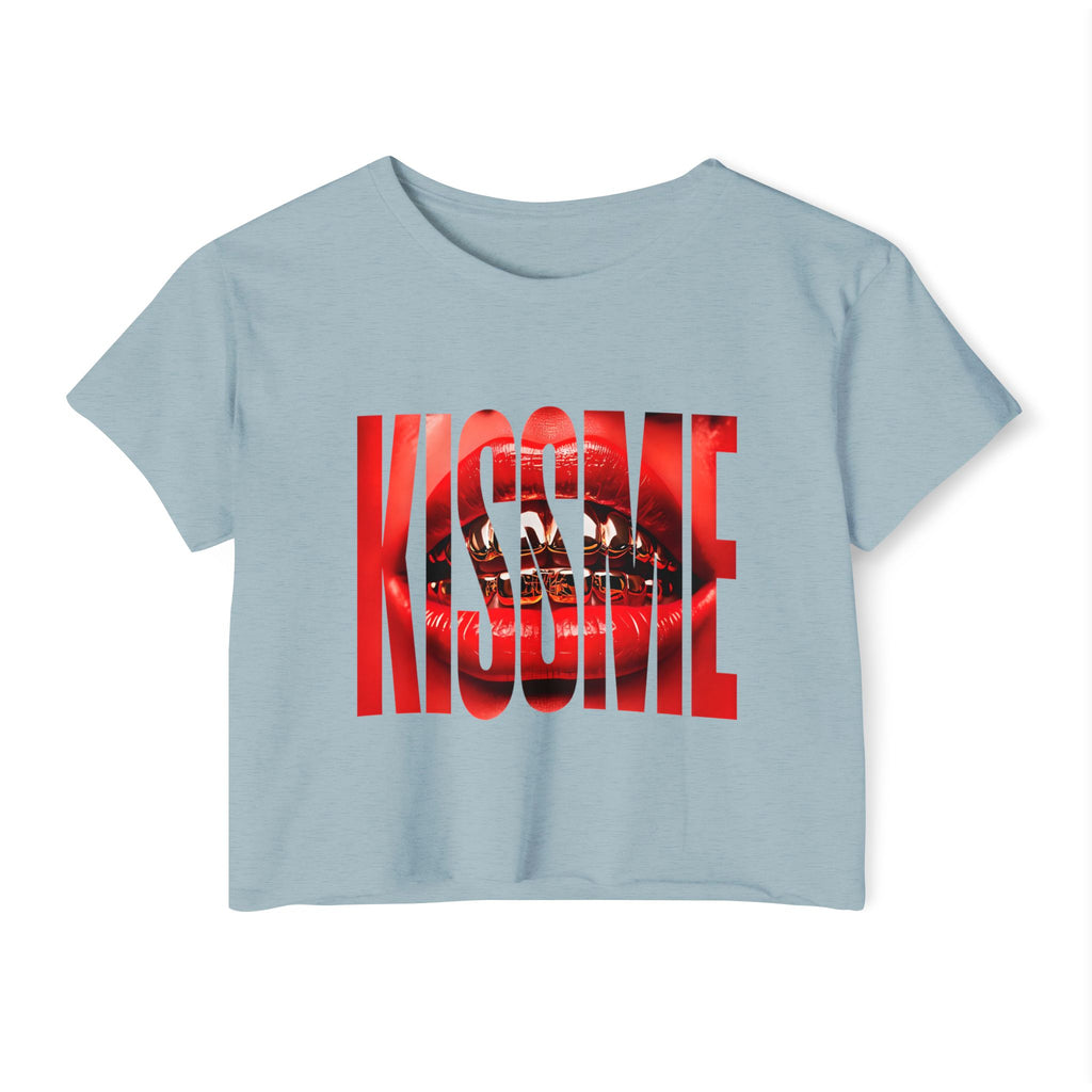 "Kiss Me" Cropped Tee