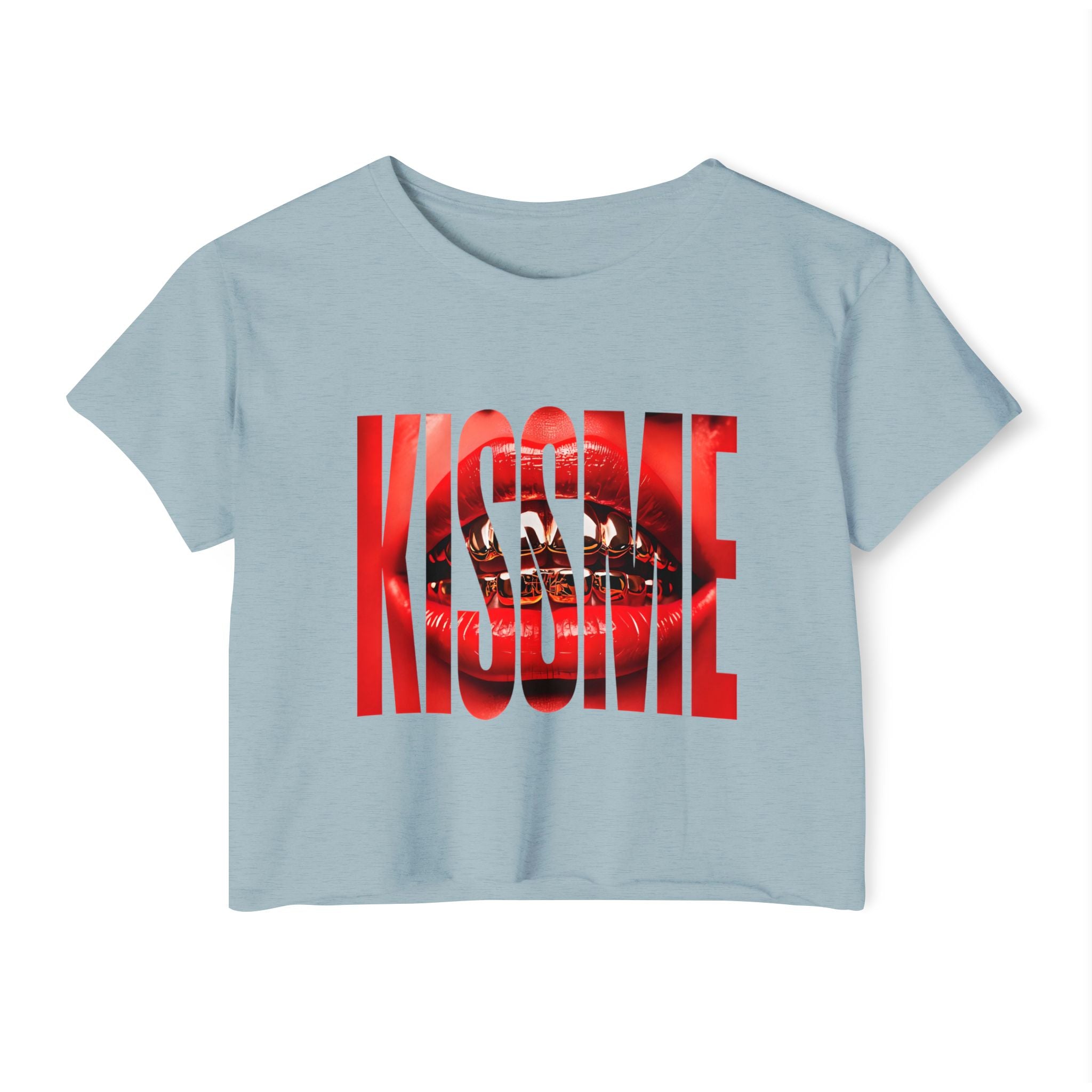 "Kiss Me" Cropped Tee