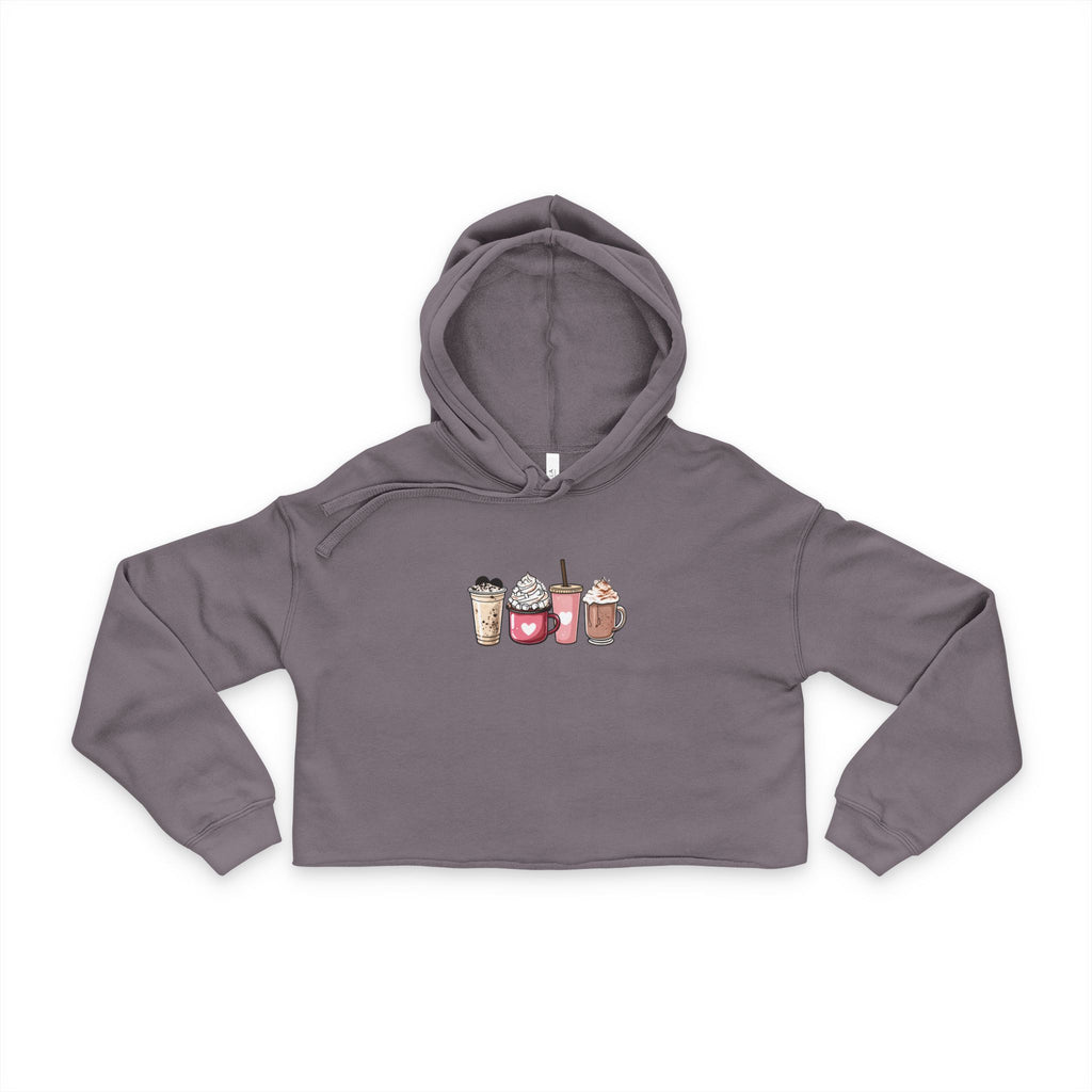 Coffee Lovers Cropped Hoodie