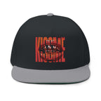 "Kiss Me" Embroidered Flat Bill Cap