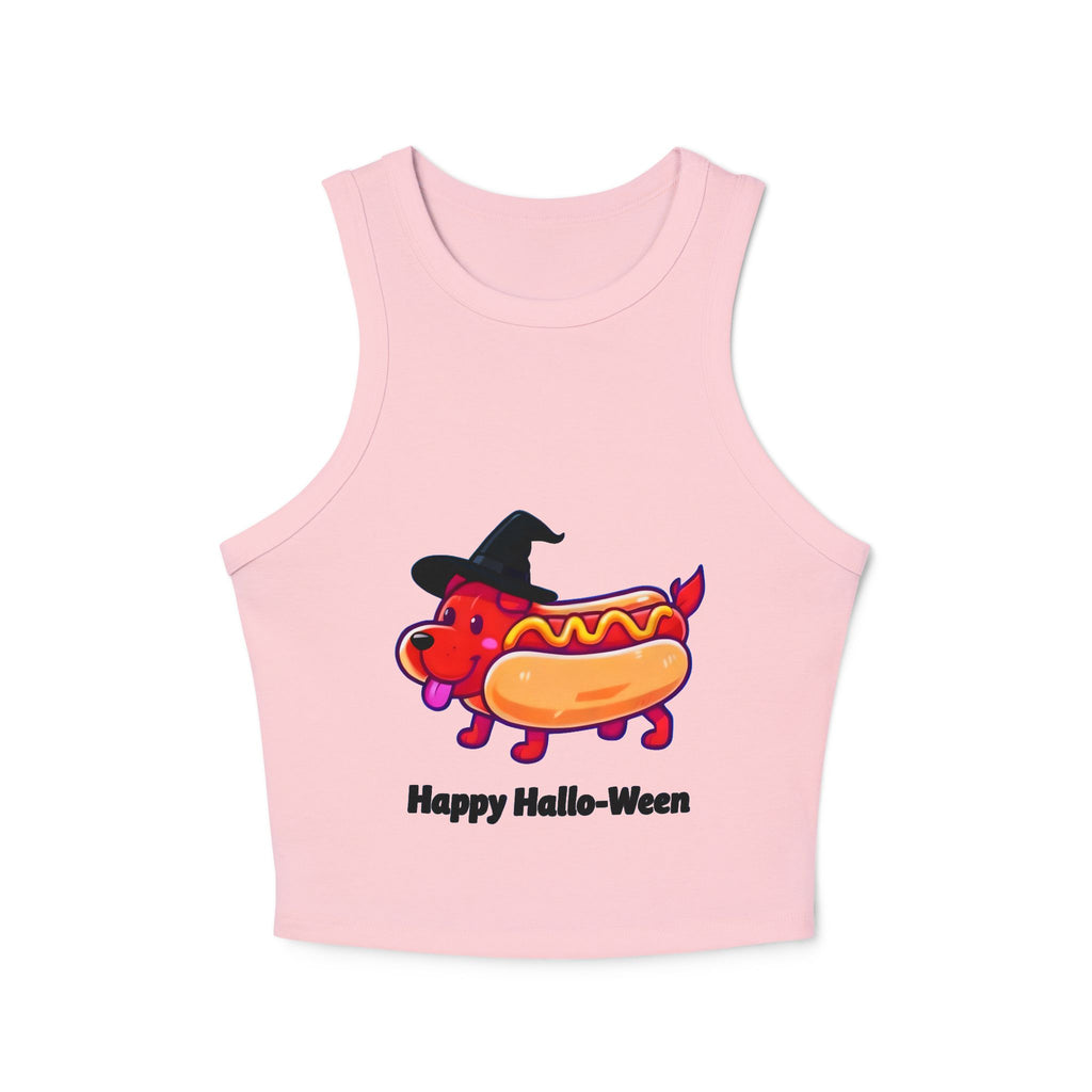 "Happy Hallo-Ween" Hotdog Costume Racer Tank