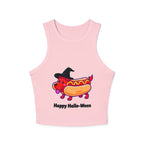 "Happy Hallo-Ween" Hotdog Costume Racer Tank