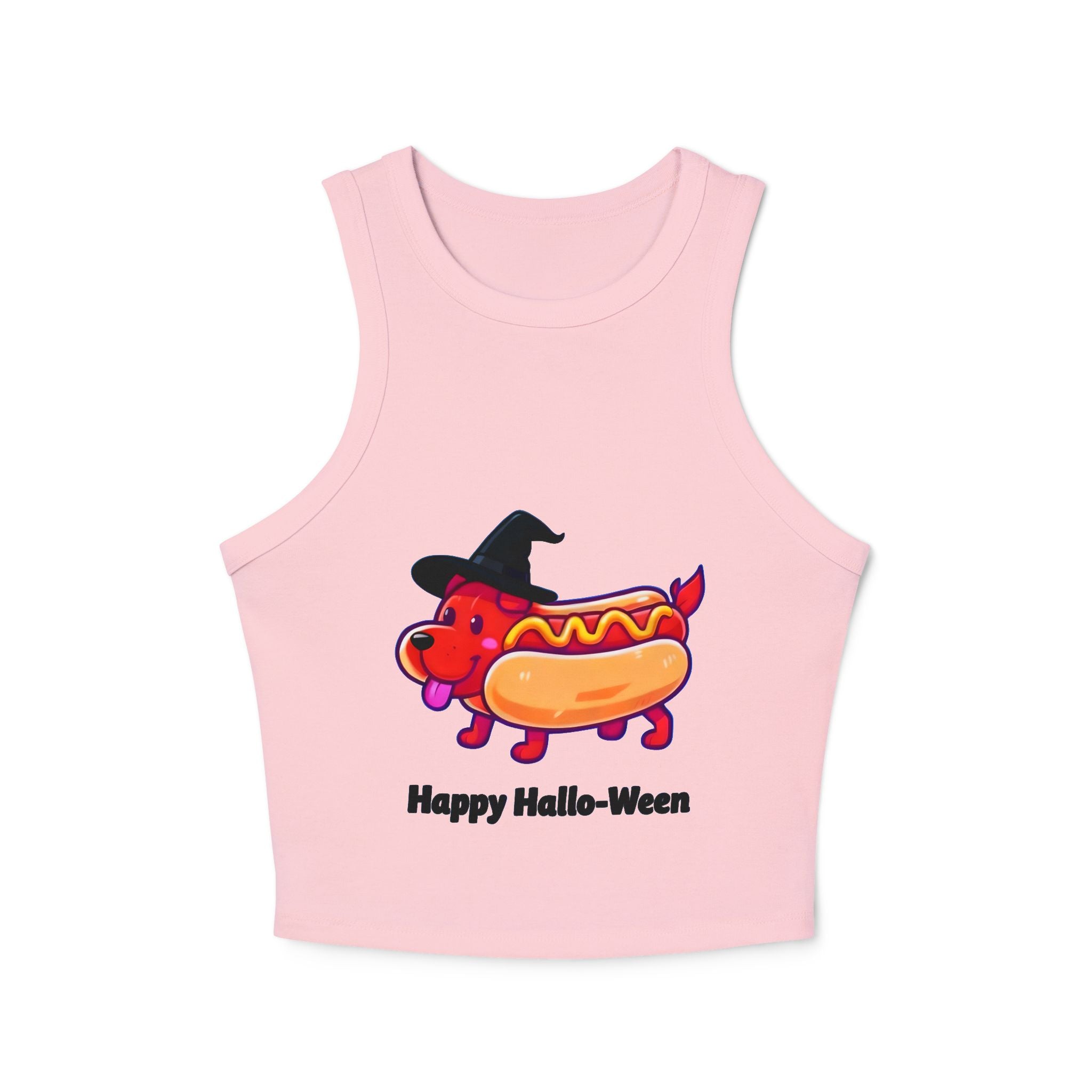 "Happy Hallo-Ween" Hotdog Costume Racer Tank