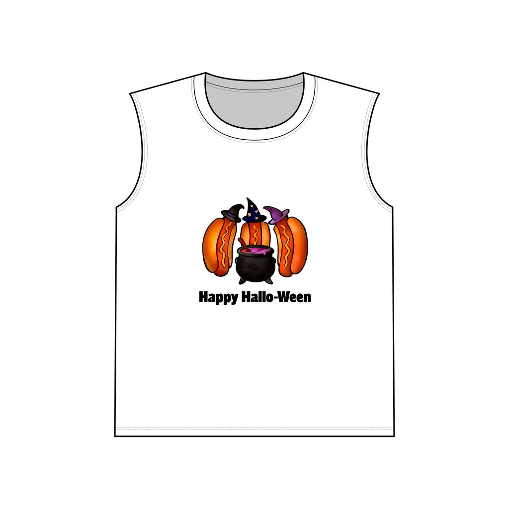 "Happy Hallo-Ween" Hotdog Witches Tank