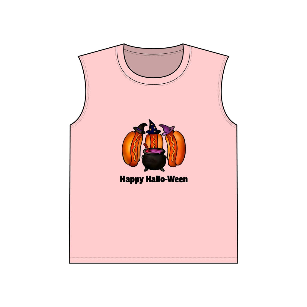 "Happy Hallo-Ween" Hotdog Witches Tank
