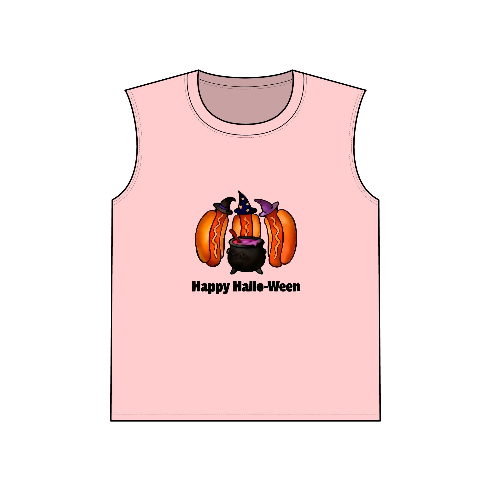 "Happy Hallo-Ween" Hotdog Witches Tank