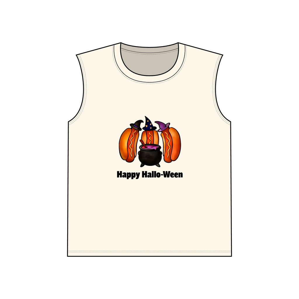 "Happy Hallo-Ween" Hotdog Witches Tank