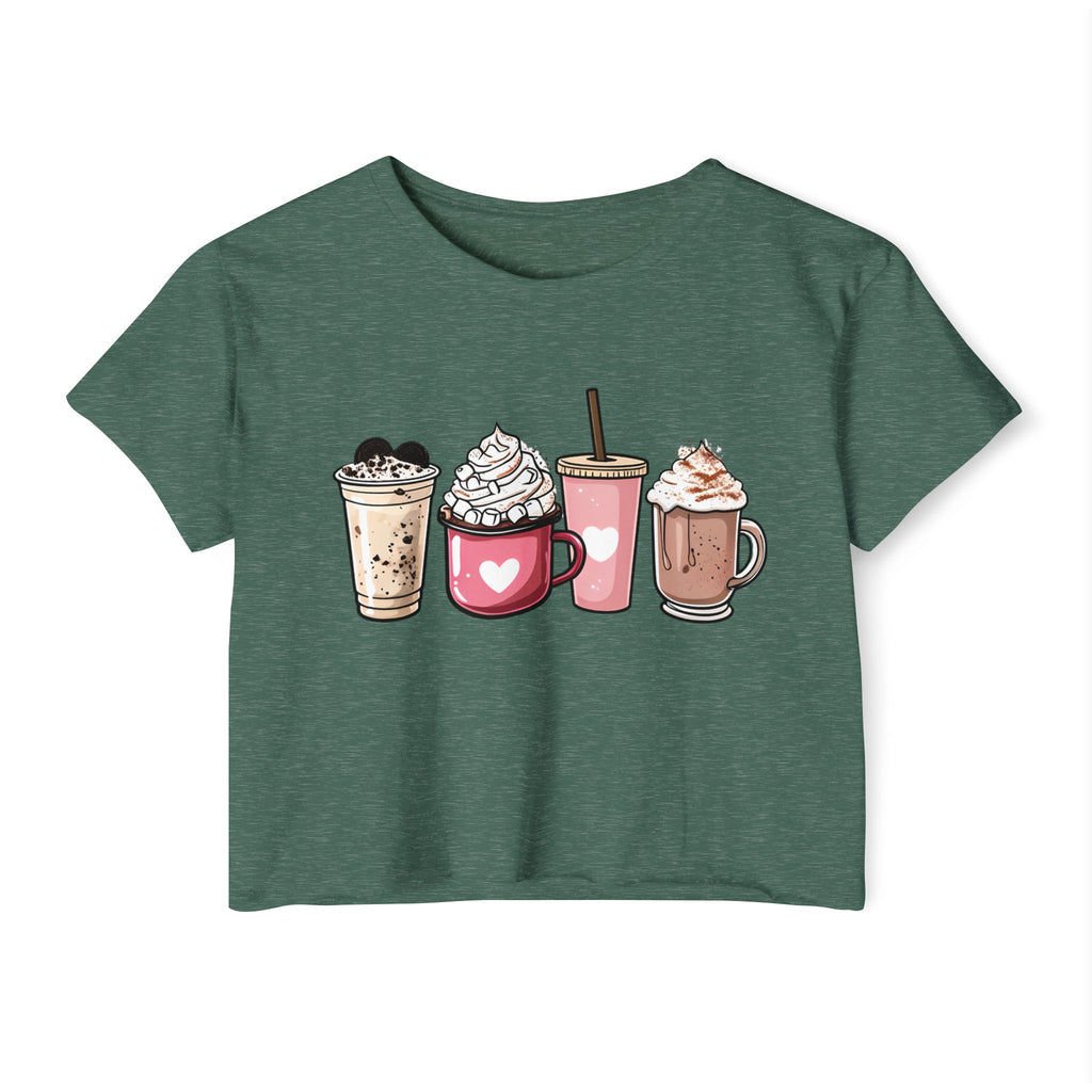 Coffee Lovers Cropped Tee