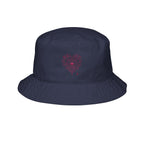 Spiderweb Heart Embroidered Bucket Hat