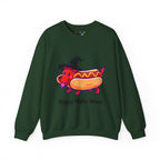 "Happy Hallo-Ween" Hotdog Costume Crewneck Sweatshirt