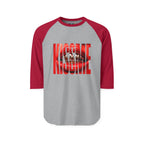 "Kiss Me" 3/4th Sleeve Raglan Shirt