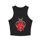 Edgy Bunny Heart Cropped Tank