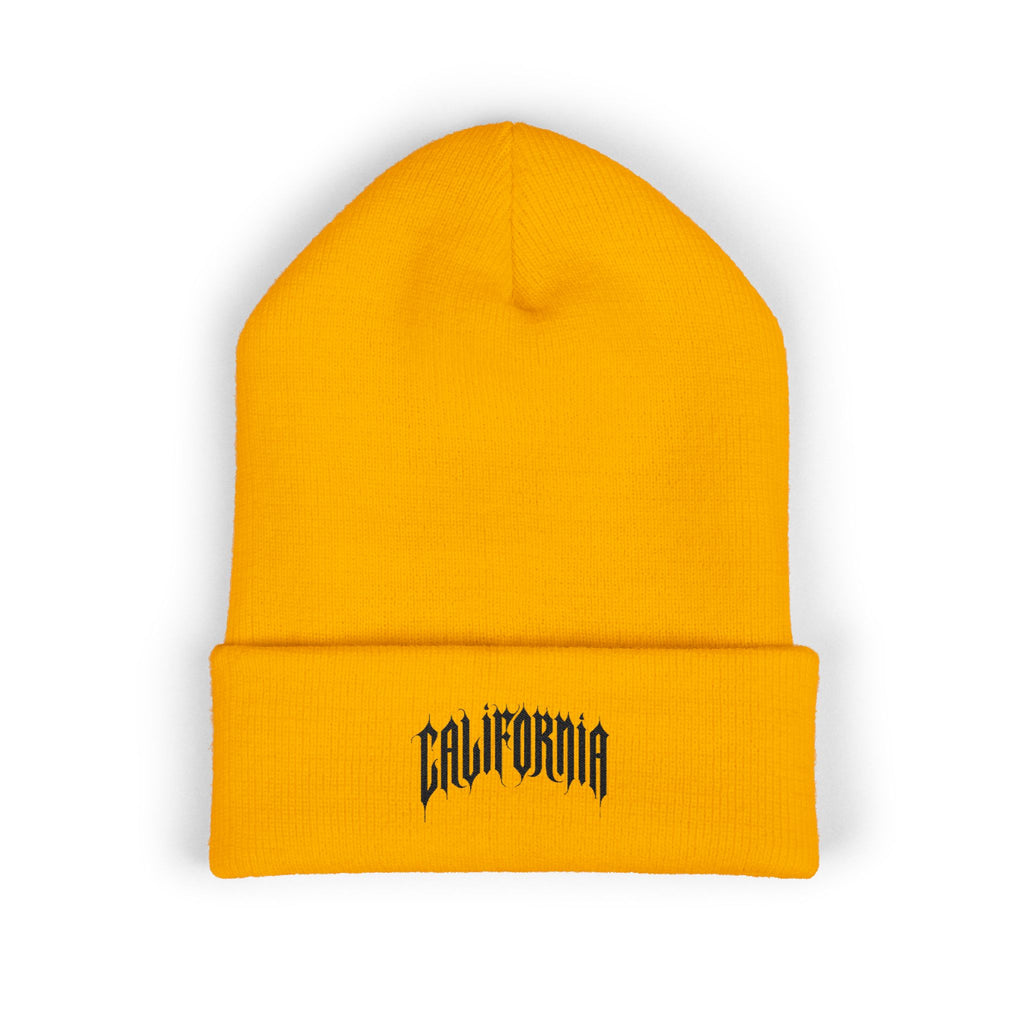 California Embroidered Cuffed Beanie