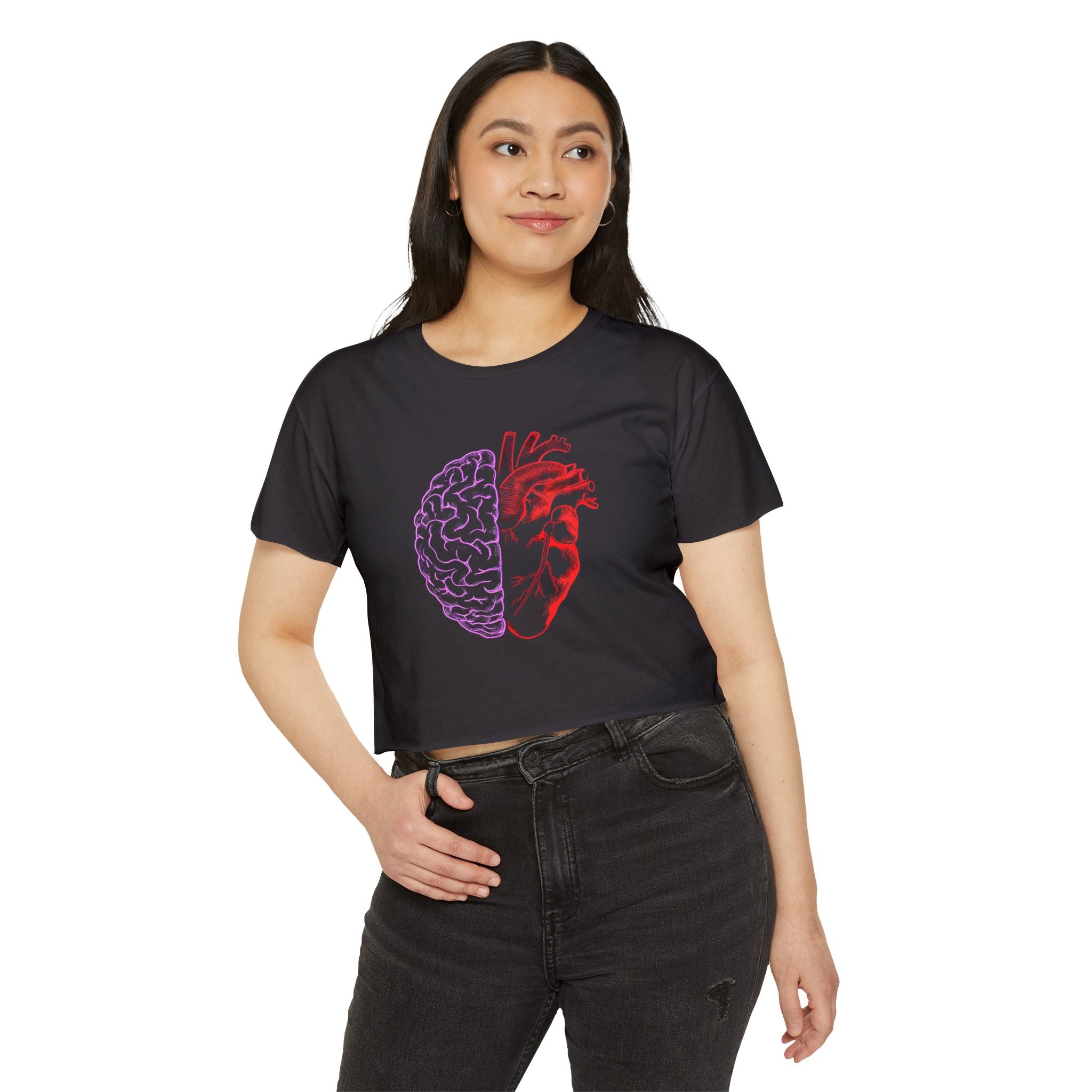 Heart & Brain Cropped Tee
