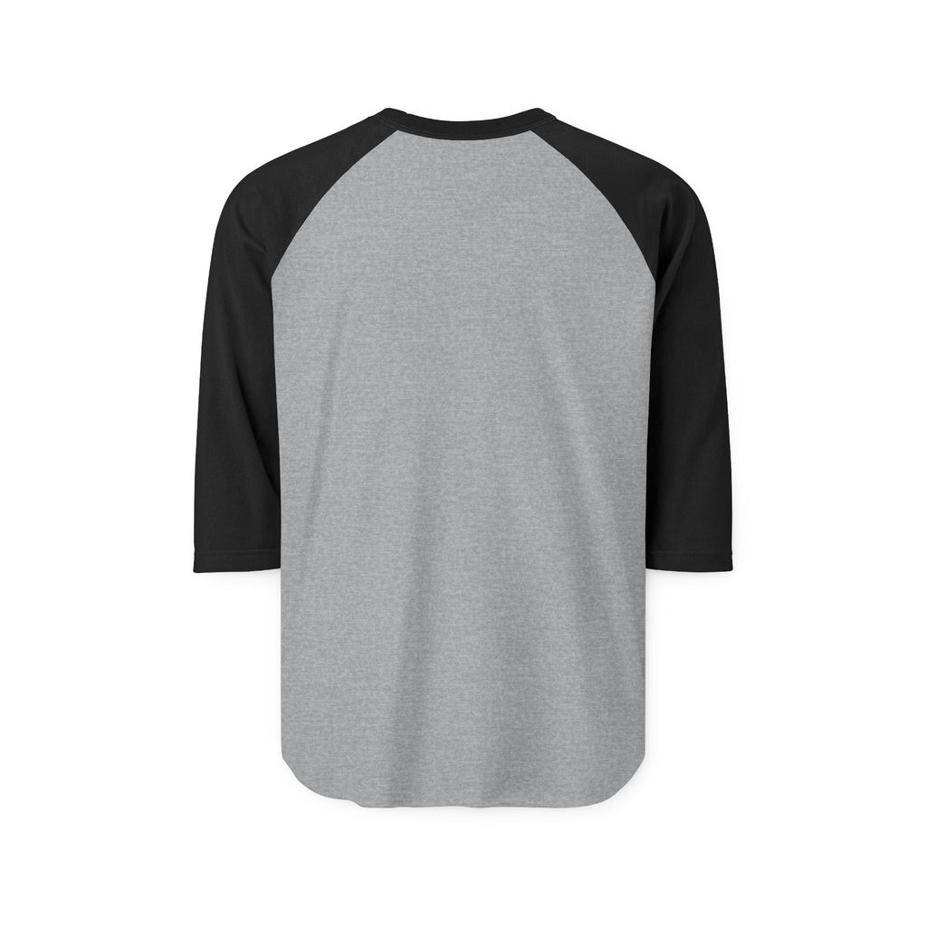 Damaged Graphic Raglan Three-Quarter Sleeve Tee