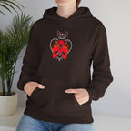 Edgy Bunny Heart Hoodie
