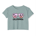 California Glasses Cropped Tee