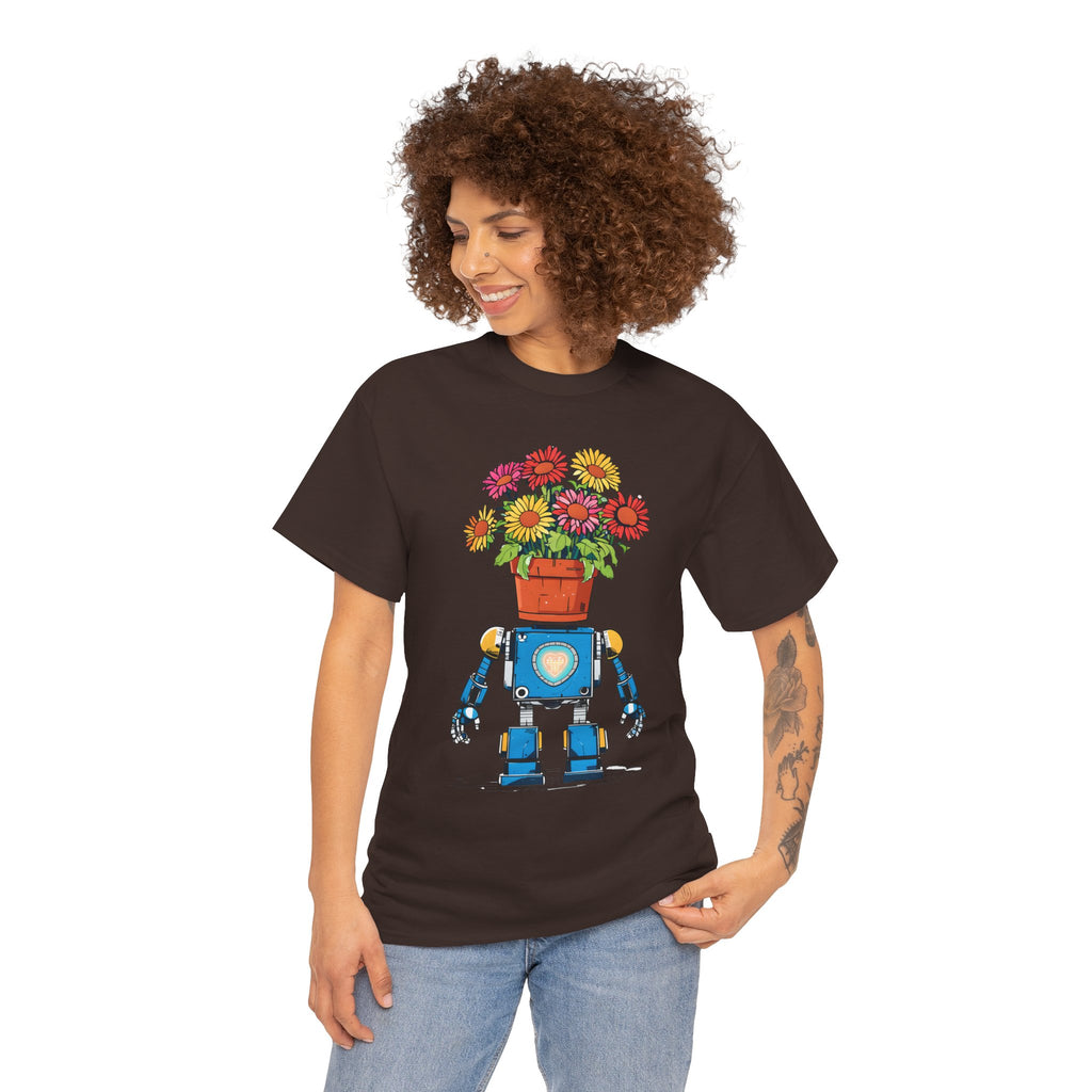 Robot Flower Power Tee