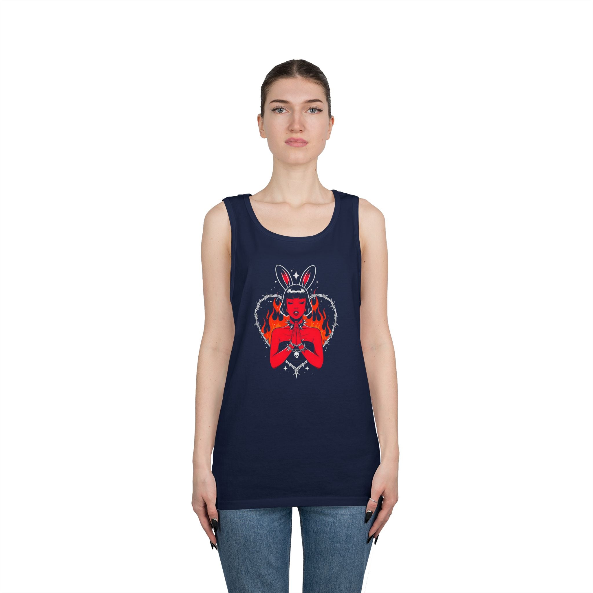 Edgy Bunny Heart Tank