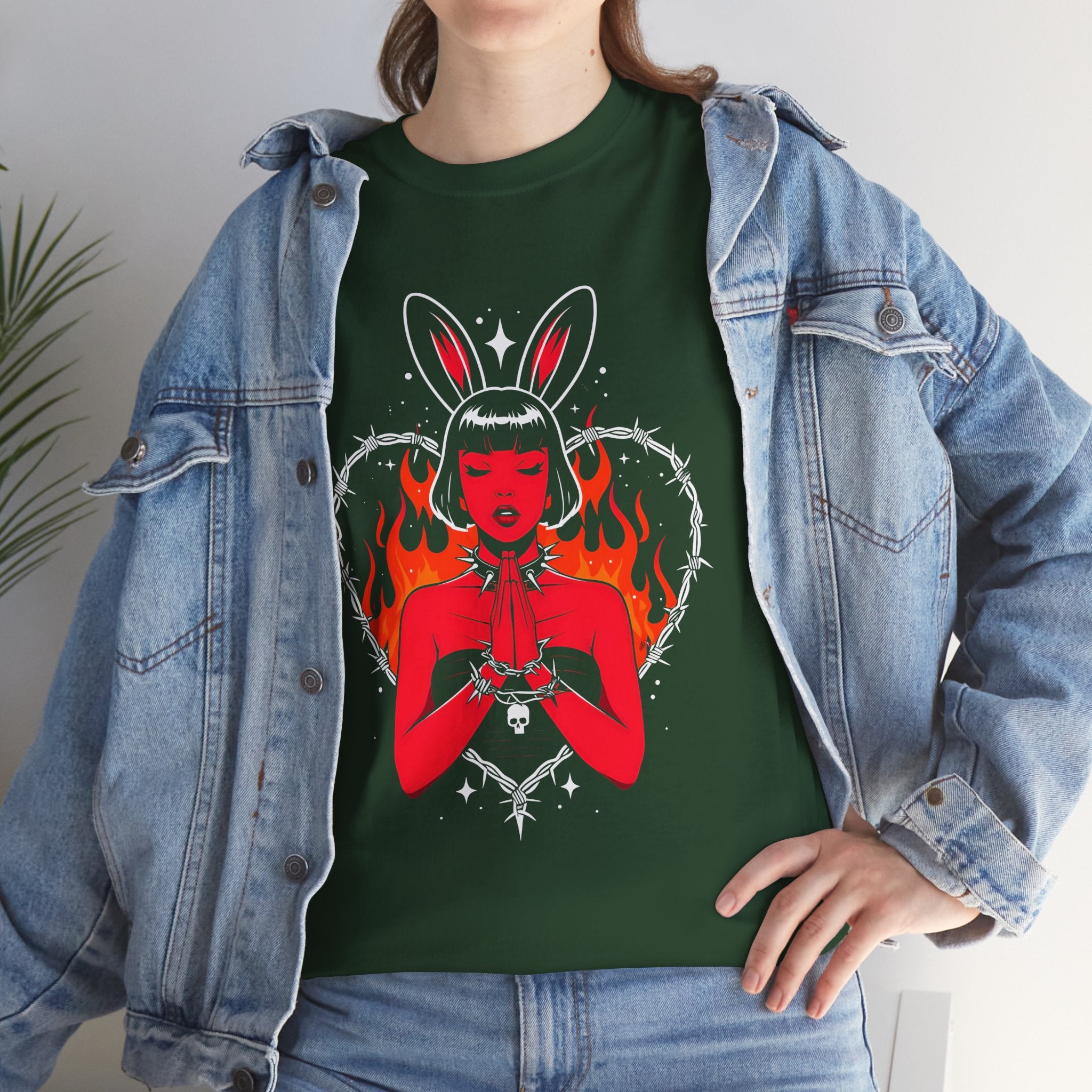 Edgy Bunny Heart Tee