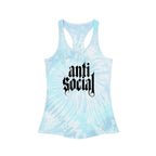 Anti-Social Tie Dye Racerback Tank Top