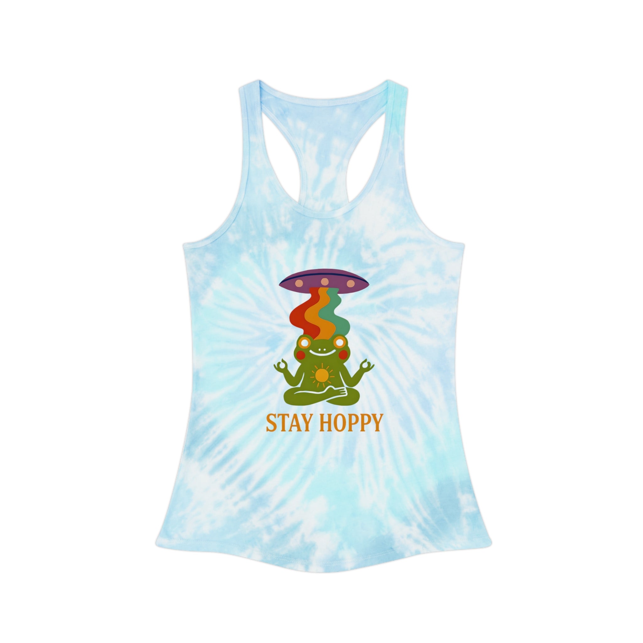 Colorful Tie Dye Racerback Tank Top - Stay Hoppy