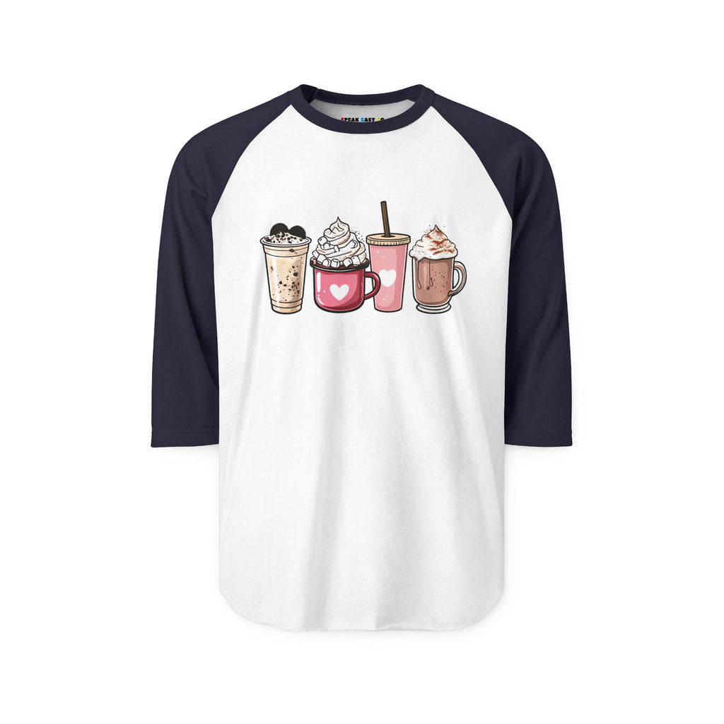 Coffee Lovers 3/4th Sleeve Raglan Shirt