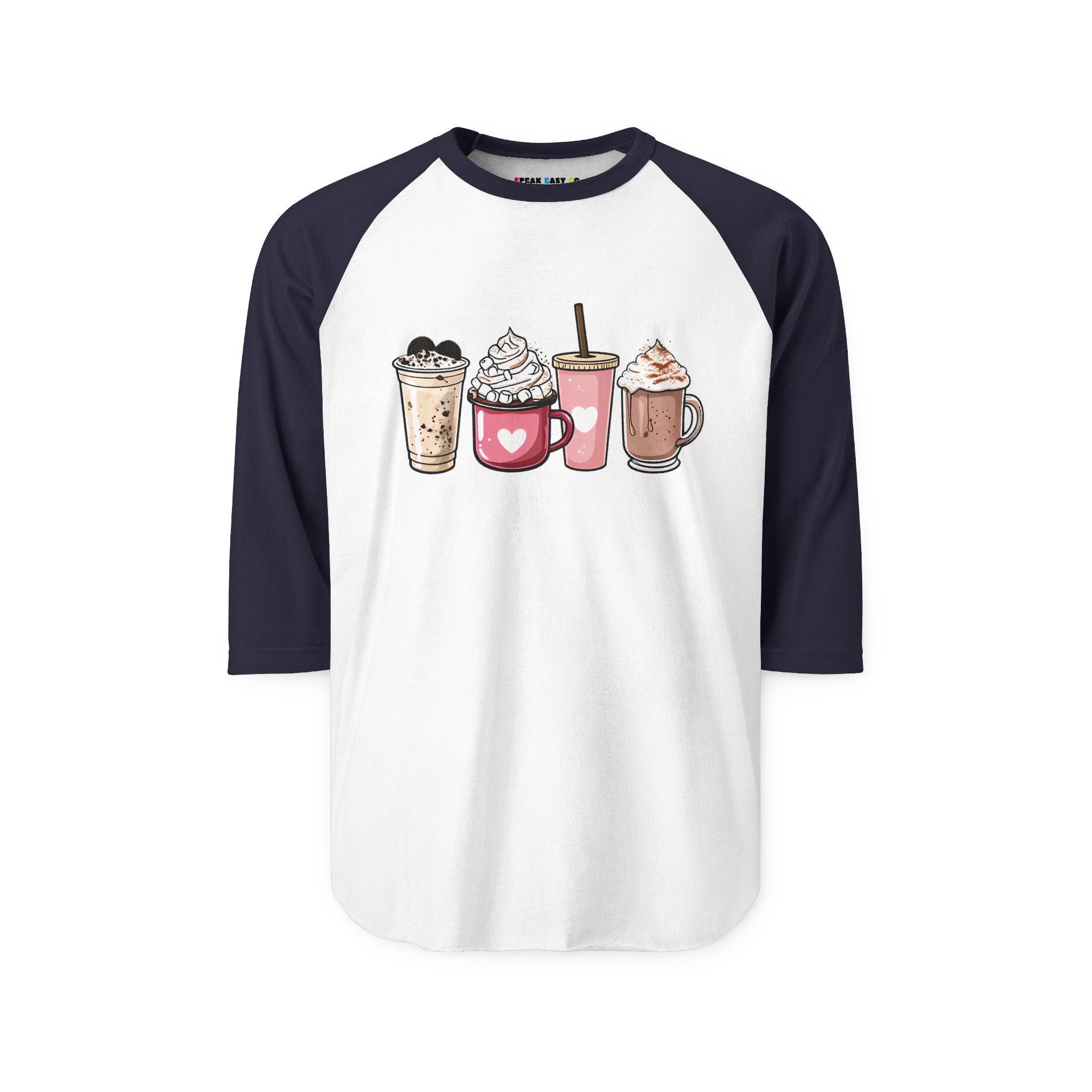 Coffee Lovers 3/4th Sleeve Raglan Shirt