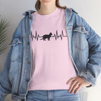 Black Cat Heartbeat Tee