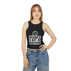 "Silence Is Not An Option" Cropped Tank