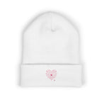 Spiderweb Heart Embroidered Cuffed Beanie