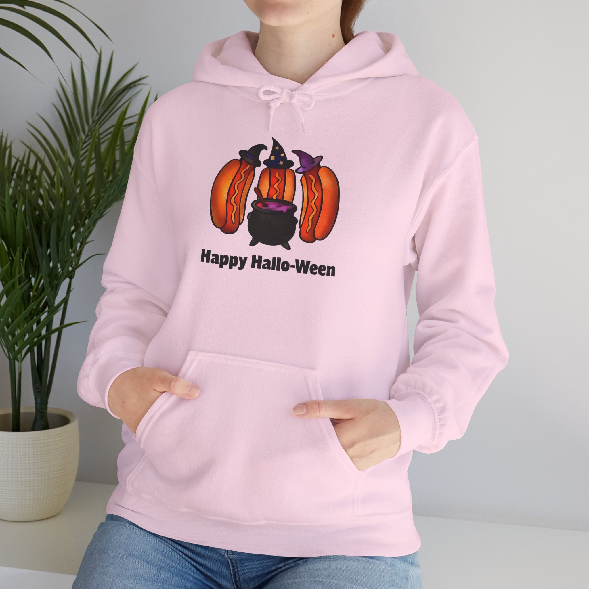 "Happy Hallo-Ween" Hotdog Witches Hoodie