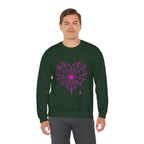 Spiderweb Heart Crewneck Sweatshirt