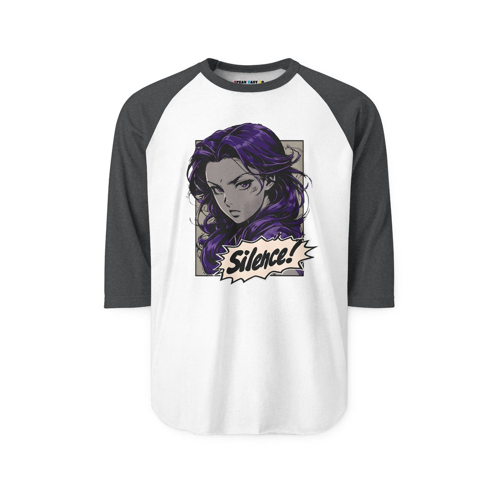 Silence! Three-Quarter Sleeve Raglan Shirt