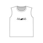 Black Cat Heartbeat Muscle Tank