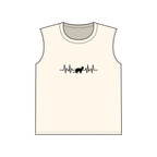 Black Cat Heartbeat Muscle Tank