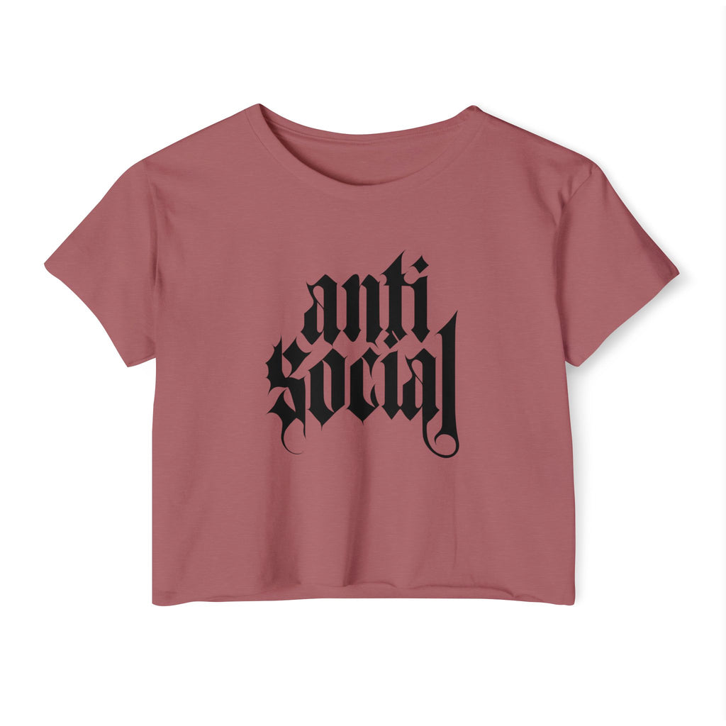 Anti-Social Crop Top