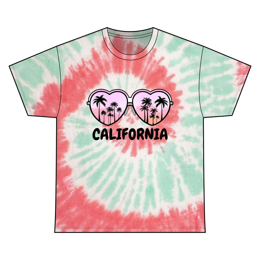 California Glasses Tie-Dye Tee