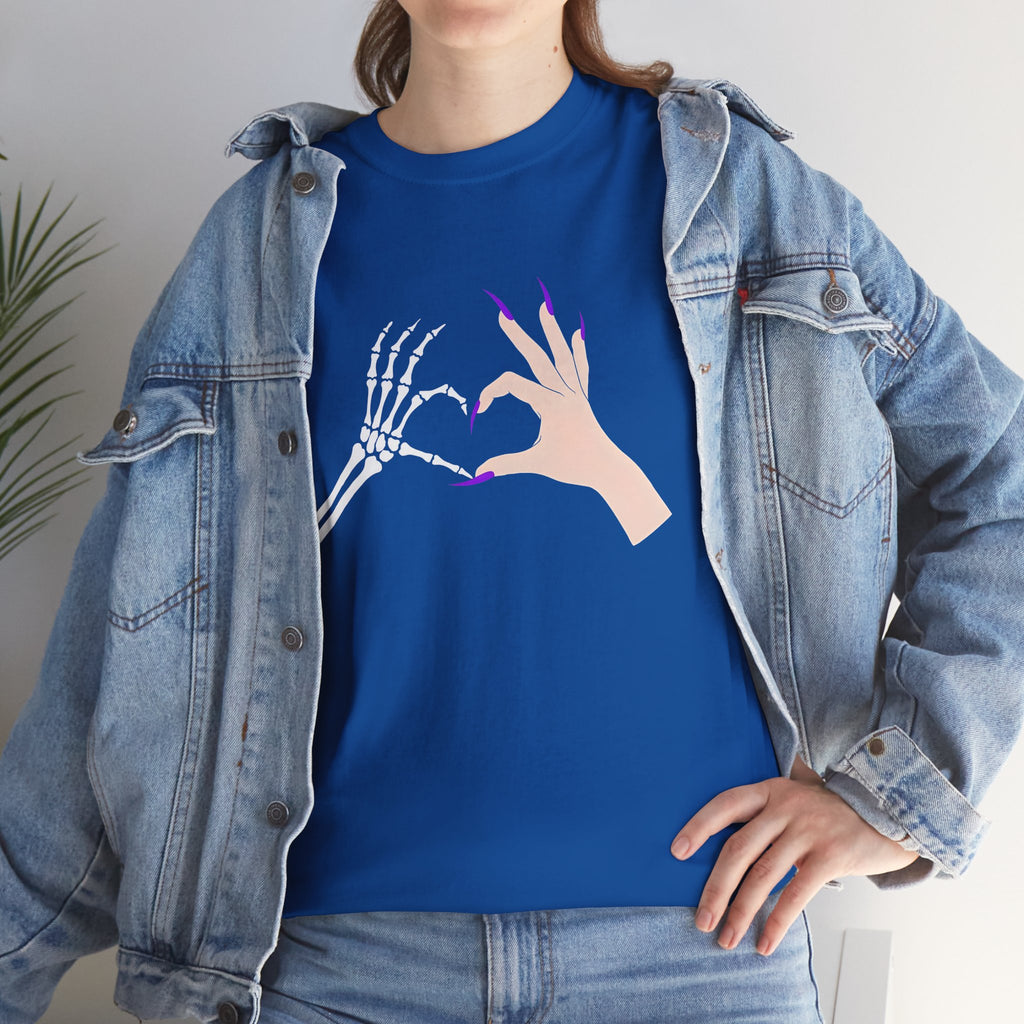 Skeleton Hand Heart Tee