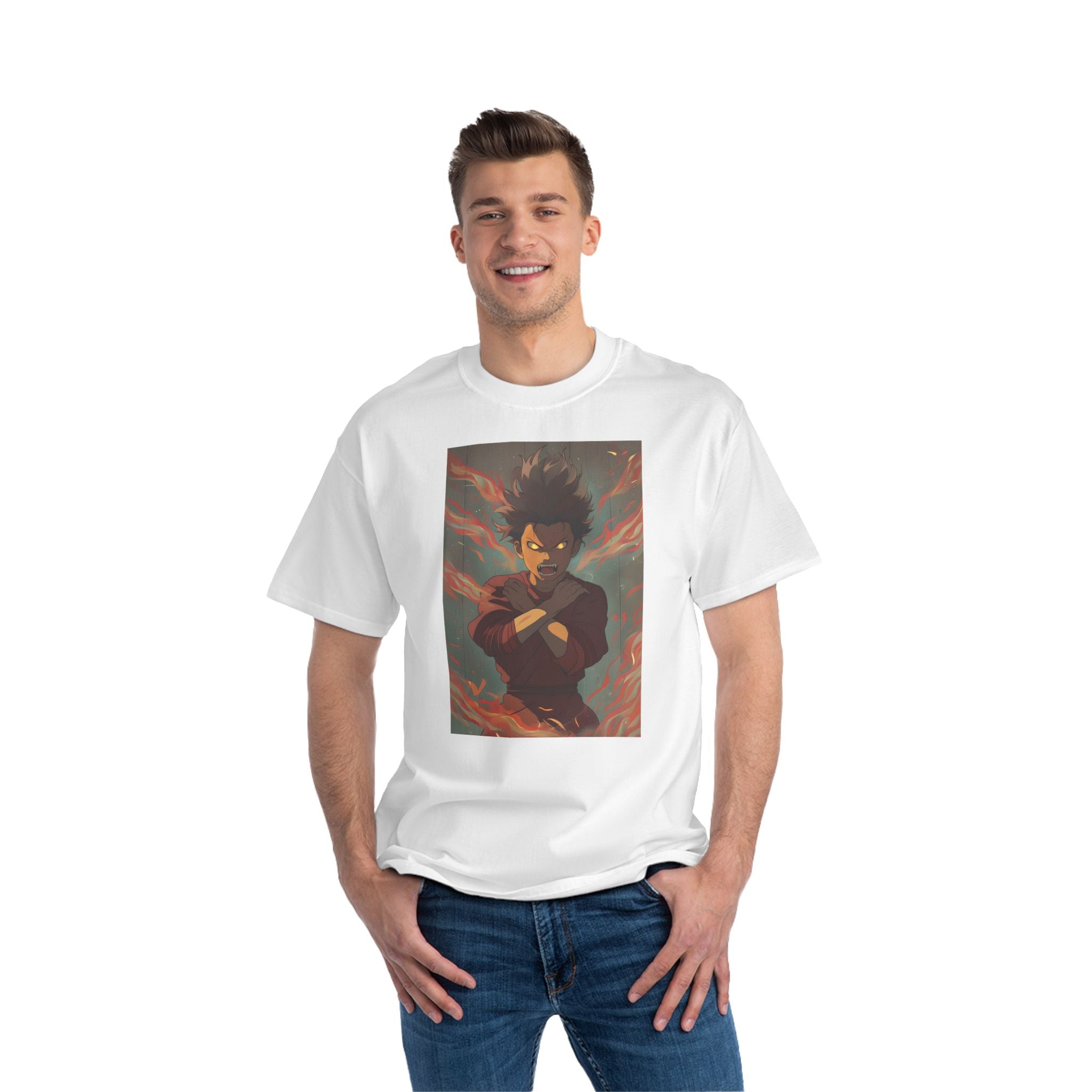 Anime-Inspired Short-Sleeve T-Shirt