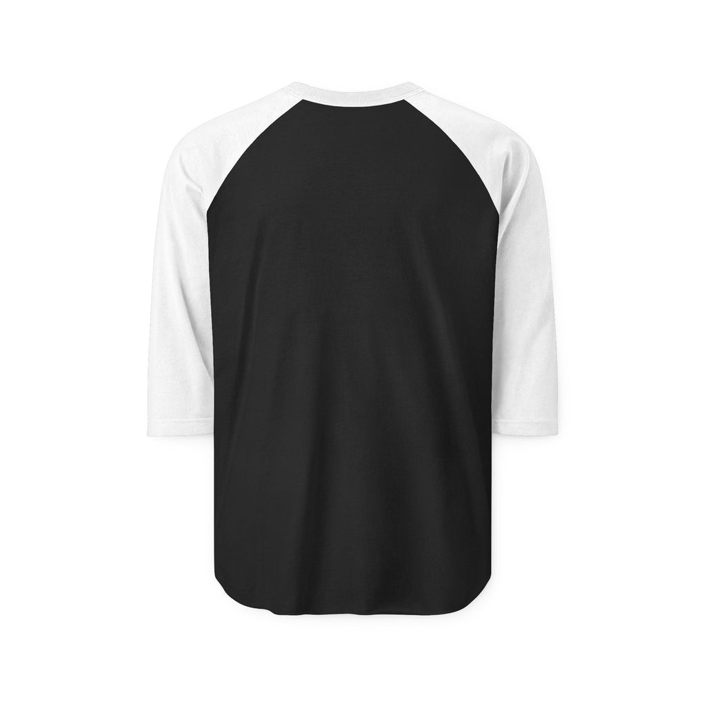 Damaged Graphic Raglan Three-Quarter Sleeve Tee