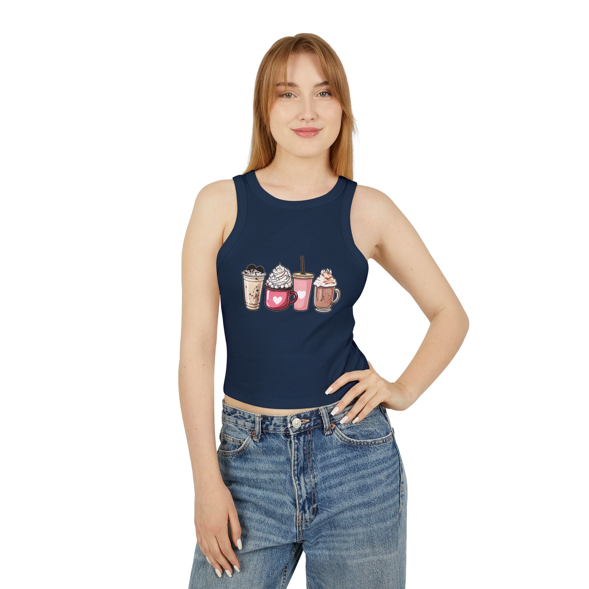 Coffee Lovers Cropped Tank