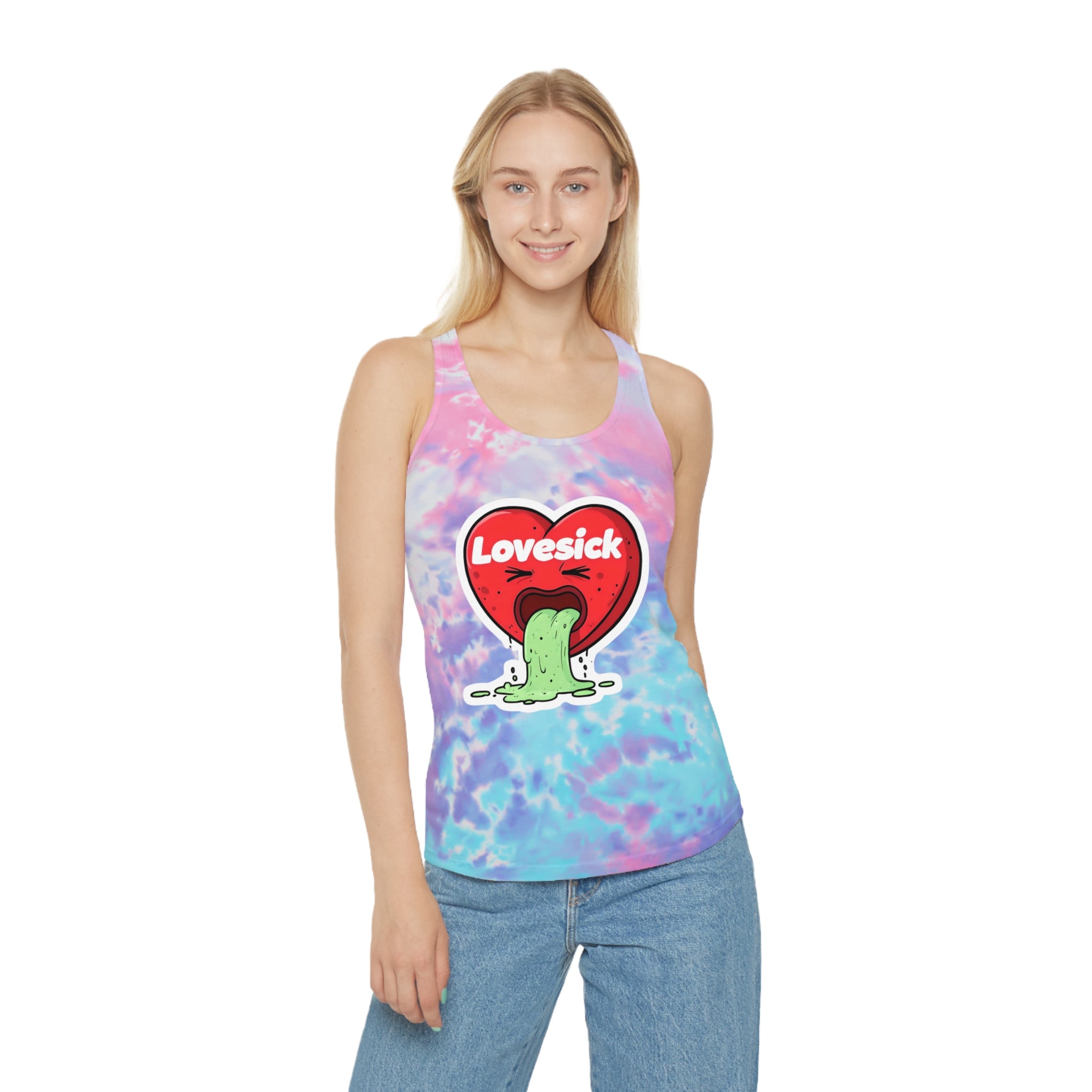 Lovesick Tie-Dye Racerback Tank