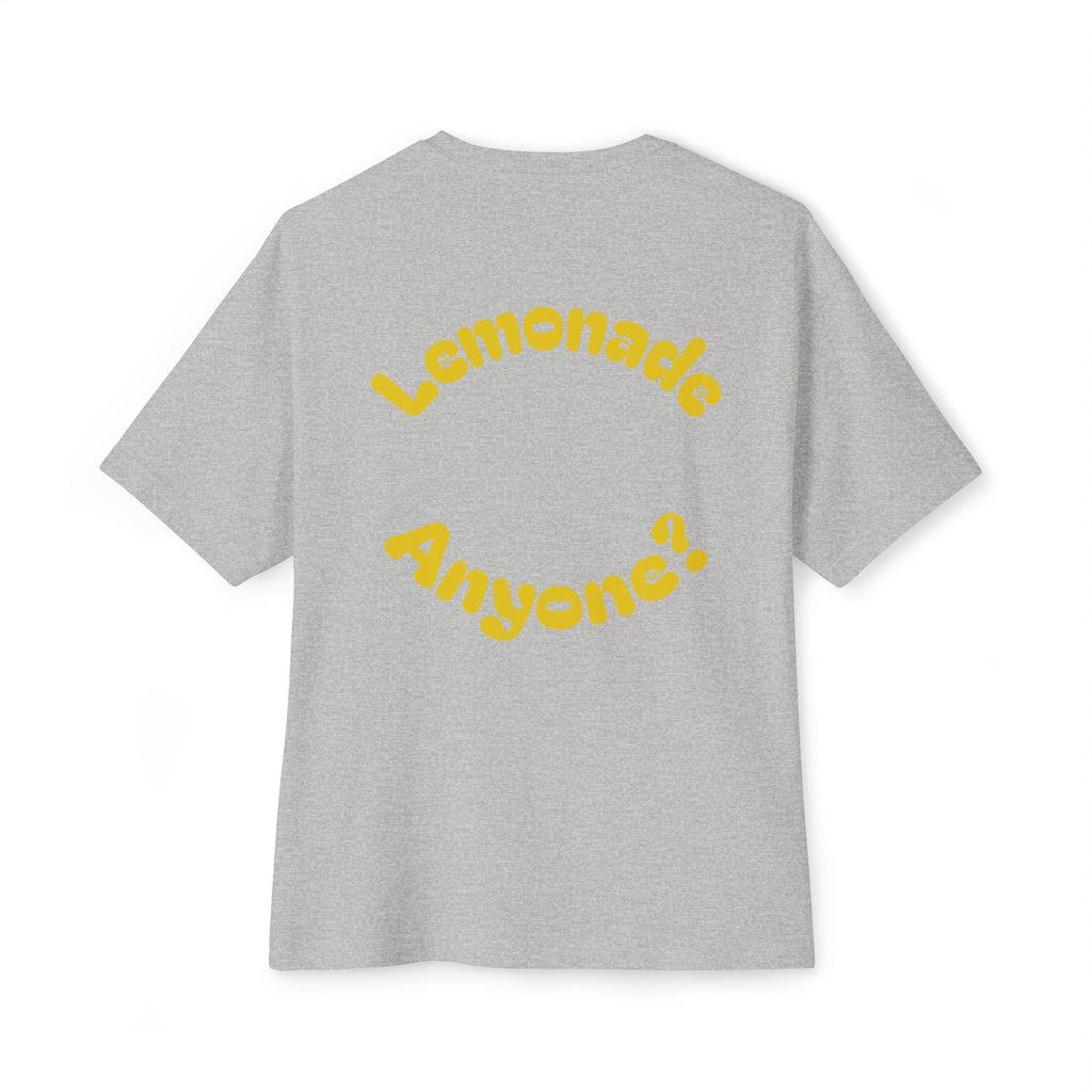 Humorous Oversized Tee - Squeeze Me, Lemonade Anyone?